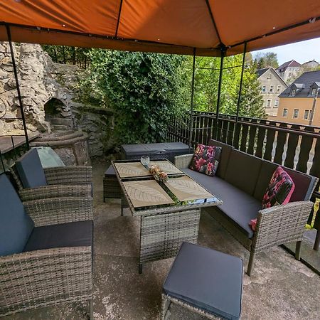 Waldblickwohnung Mit Schoener Terrasse Und Kamin Sebnitz Exteriör bild