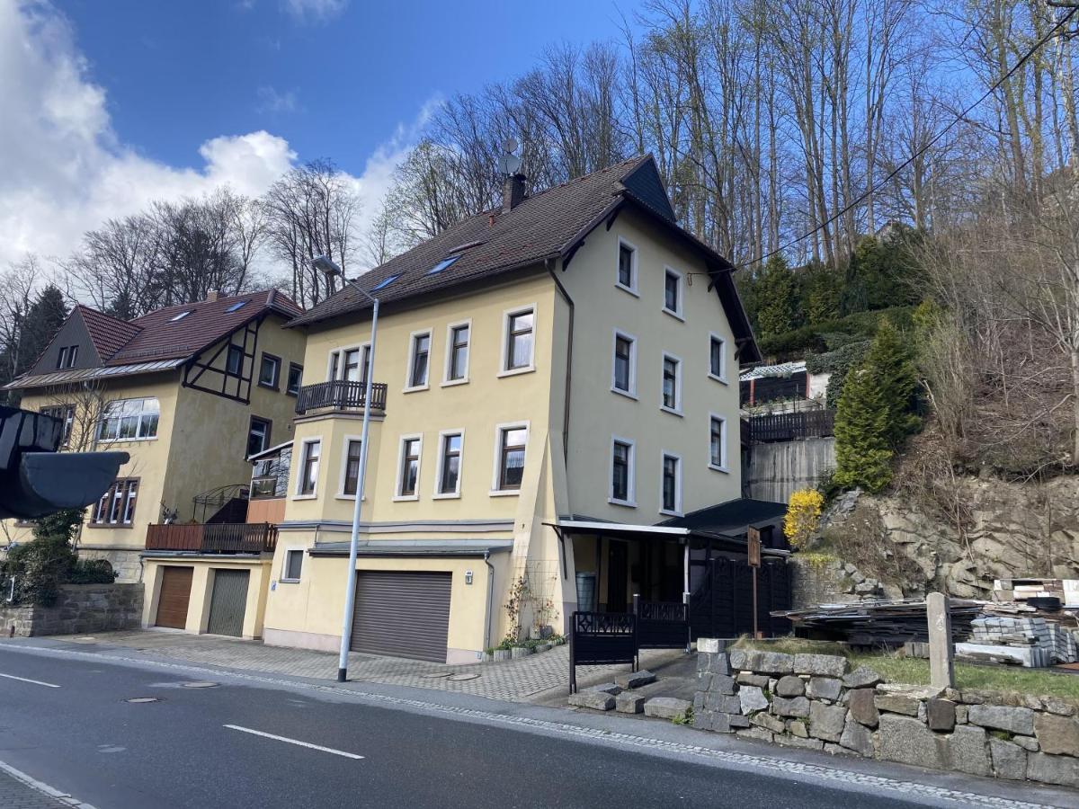 Waldblickwohnung Mit Schoener Terrasse Und Kamin Sebnitz Exteriör bild