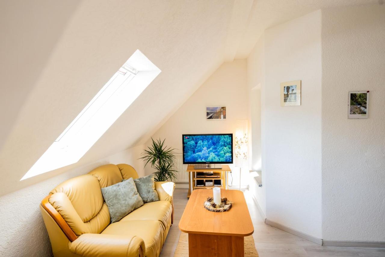 Waldblickwohnung Mit Schoener Terrasse Und Kamin Sebnitz Exteriör bild
